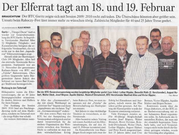 Der Elferrat tagt am 18. und 19. Februar