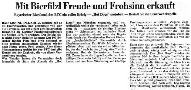 Mit Bierfilz Freude und Frohsinn erkauft